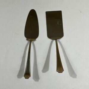 International Silver Cake Pie Server Set Silver Stainless Steel 2pc